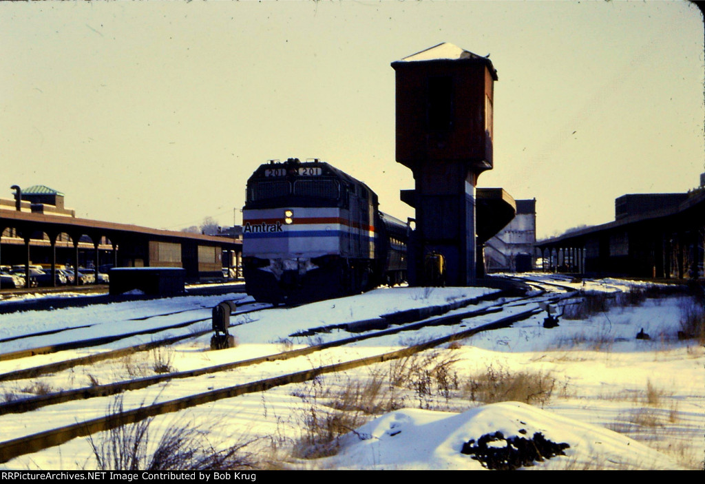 AMTK 201 at Springfield, Massachusetts Union Station